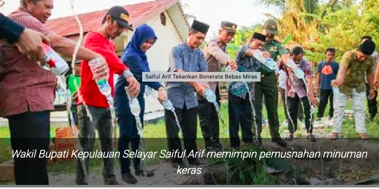 Saiful Arif Tekankan Bonerate Bebas Miras